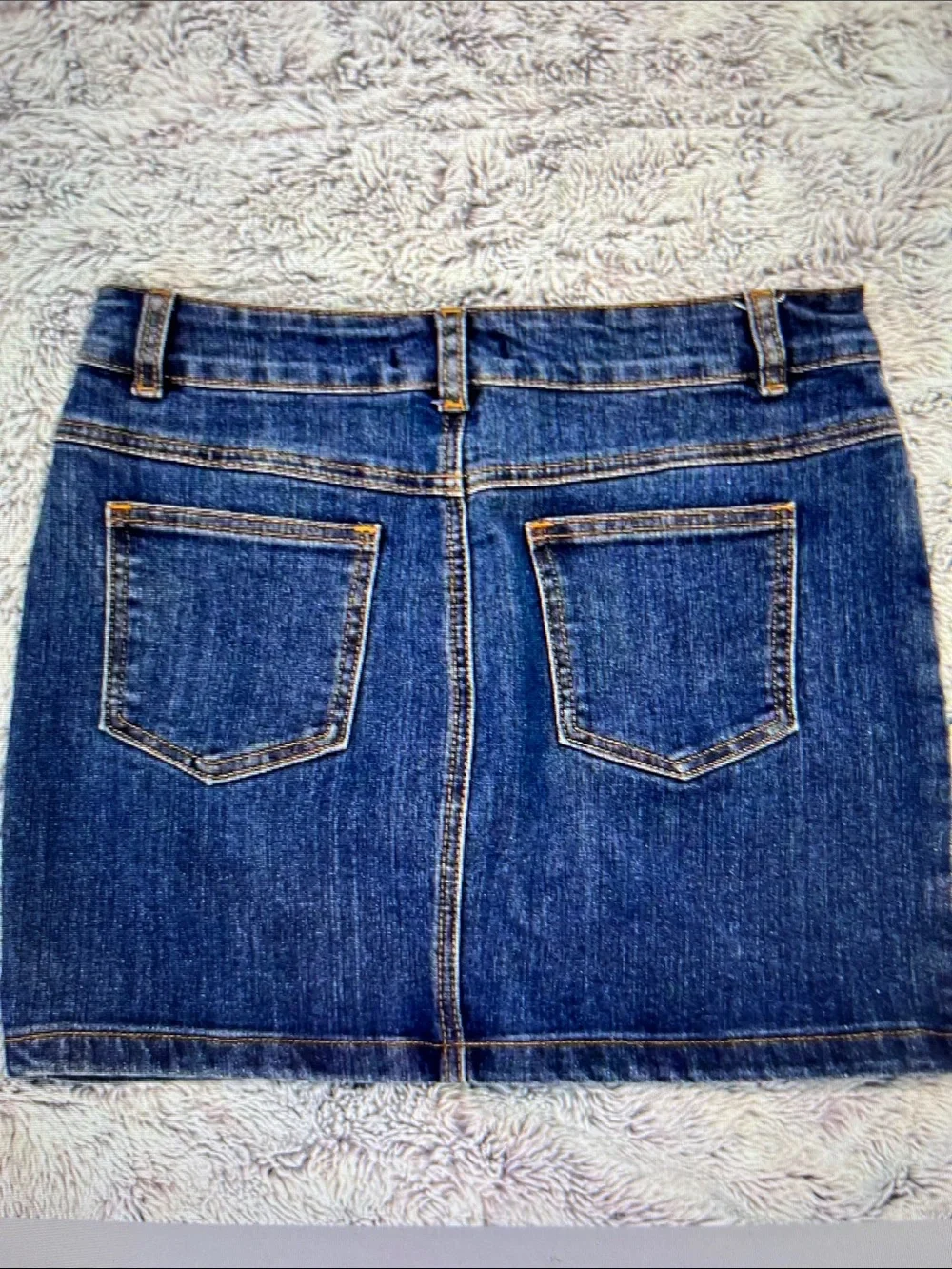 Classic Blue Denim Mini Skirt - Casual Everyday Style